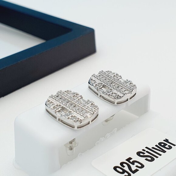 "925 Sterling Silver Cubic Zirconia Earrings, UU1P6A6075 - Picture 2 of 9